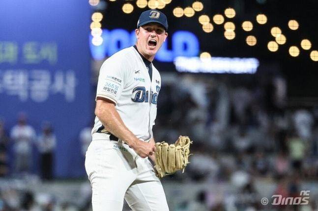 엔씨(NC) 다이노스 외국인 투수 라일리 톰슨. 엔씨 다이노스 제공