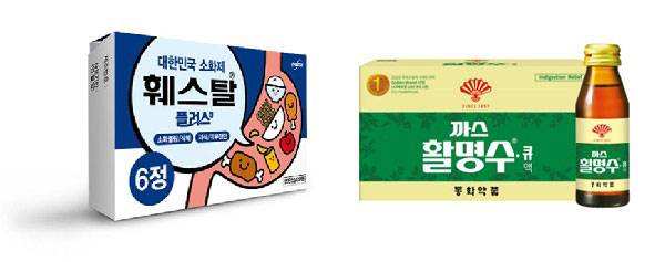 훼스탈, 까스활명수/사진=각사 제공