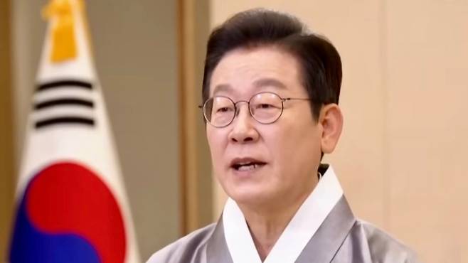 추석 명절 인사를 전하는 이재명 대통령. (KTV 유튜브 캡처)