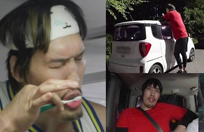 주변의 모든것을 미니어처로 만드는 최홍만 [사진출처=MBC/ 편집]