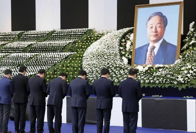 2015년 11월22일 87세를 일기로 서거한 김영삼 전 대통령의 국가장(國家葬) 당시 모습. 연합뉴스
