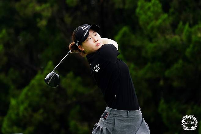 김민솔의 드라이버 스윙. [KLPGA 제공. 재판매 및 DB 금지]