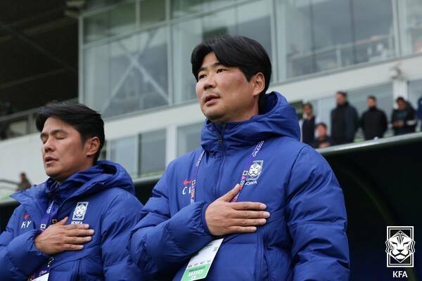 한국 20세 이하(U-20) 축구대표팀 이창원 감독. /사진=KFA