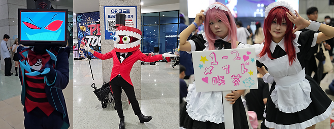 행사장 곳곳에서 찾아볼 수 있던 코스플레이어들
