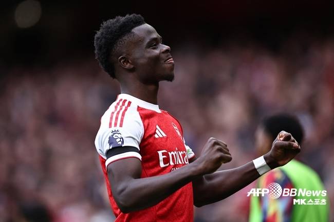 부카요 사카. 사진(잉글랜드 런던)=ⓒAFPBBNews = News1