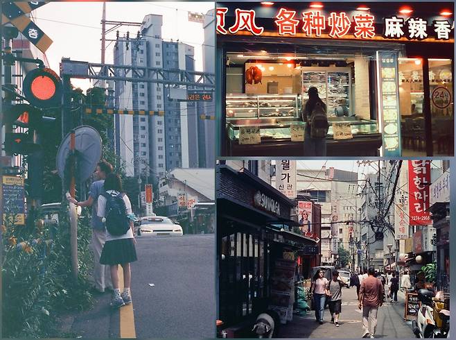 라이카 IIIf 카메라로 직접 촬영한 사진들. '그나마' 실패하지 않은 사진들로 좌측과 상단 사진은 영화적 느낌을 내기 위한 전용 필름으로 촬영했다.