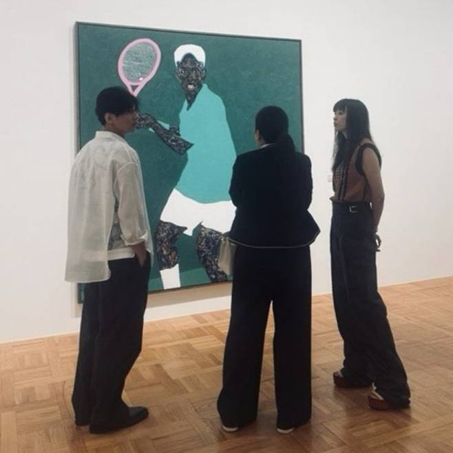 (왼쪽부터) 원빈, 박인비, 이나영. 박인비 인스타그램