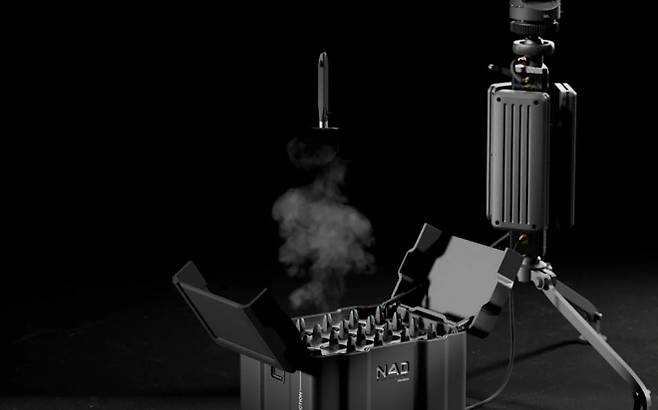 스웨덴 노르딕 에어 디펜스(NAD)가 개발 중인 소형 요격 미사일은 발사함(런치 크레이트) 방식으로도 운용할 수 있다. 사진=NAD