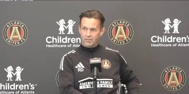 로니 데일라 애틀란타 유나이티드 감독. /사진=애틀란타 공식 홈페이지 영상 갈무리