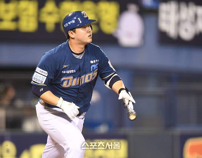 NC 김형준이 서울 잠실구장에서 열린 2025 KBO리그 LG와 경기에서 타격하고 있다. 잠실 | 최승섭기자 thunder@sportsseoul.com