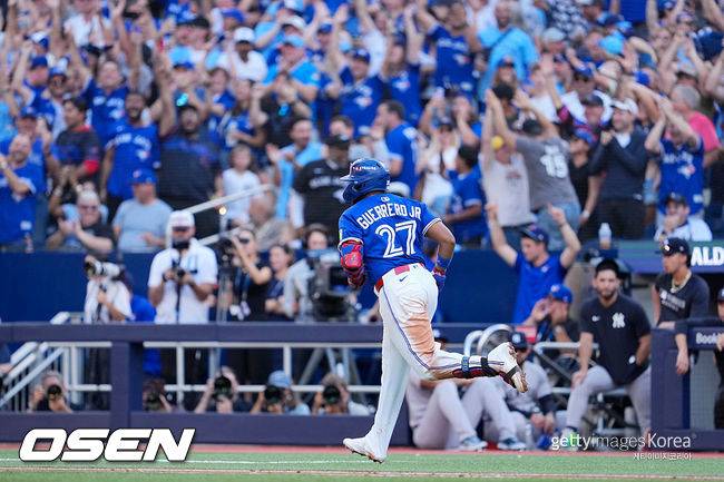 [사진] 토론토 블라디미르 게레로 주니어. ⓒGettyimages(무단전재 및 재배포 금지)