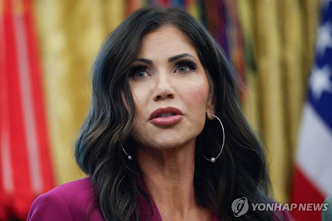 크리스티 놈 미국 국토안보부 장관 [게티이미지/AFP=연합뉴스 자료사진]