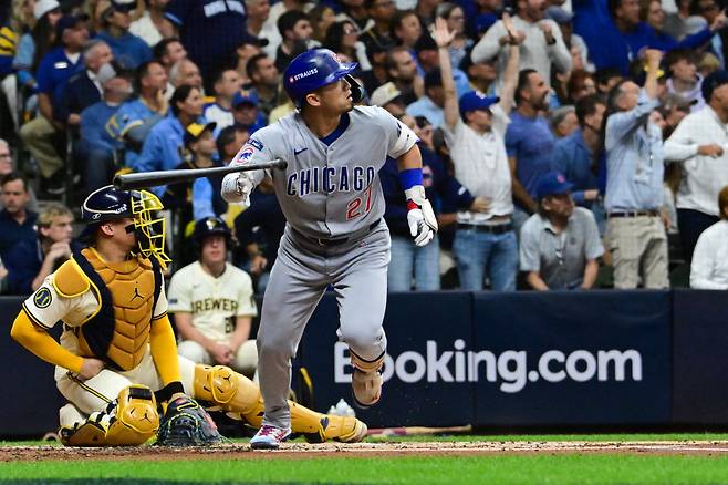 스즈키가 1회 3점 홈런을 때렸으나 시카고 컵스는 7대3으로 졌다. 연합뉴스