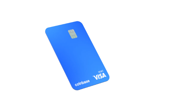 코인베이스의 데빗 카드. 코인베이스 홈페이지 캡처.
