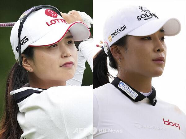 2025년 미국여자프로골프(LPGA) 투어 '아시안 스윙' 뷰익 LPGA 상하이 골프대회에 출전하는 최혜진, 윤이나 프로. 사진제공=ⓒAFPBBNews = News1 (사진을 무단으로 사용하지 마십시오.)