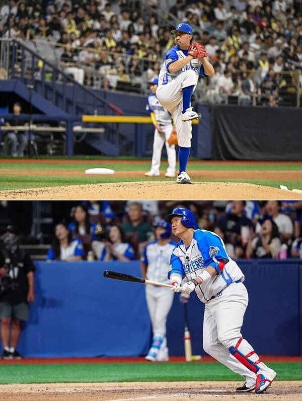 ▲ '불꽃야구'경기 중계 홍보 이미지 갈무리.