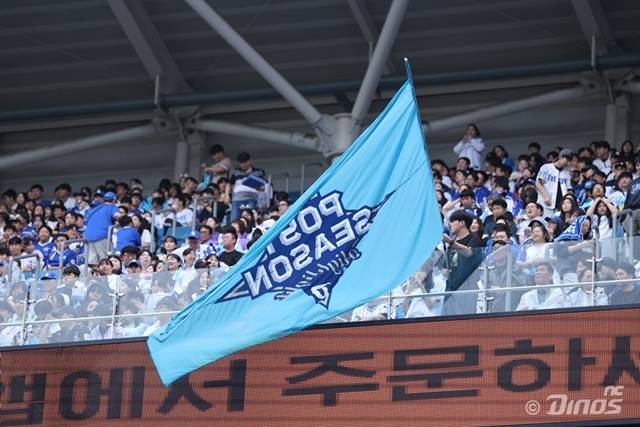 이번 와일드카드 결정전에서 NC 팬들은 뜨거운 응원을 펼쳤다. 사진=NC 제공