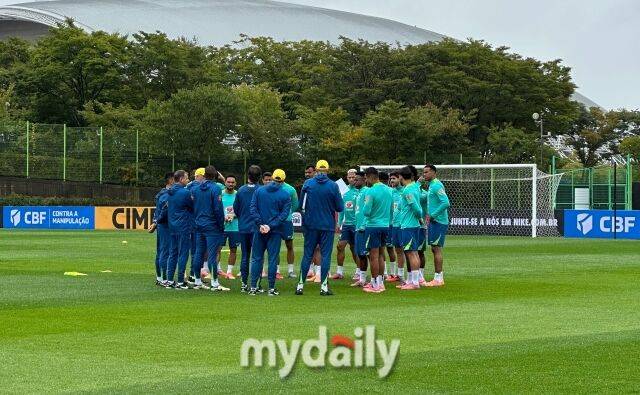 7일 고양종합운동장 보조경기장에서 진행된 브라질 국가대표팀 훈련/최병진 기자