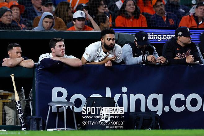 ▲ 패색이 짙어진 디트로이트 타이거스 벤치.