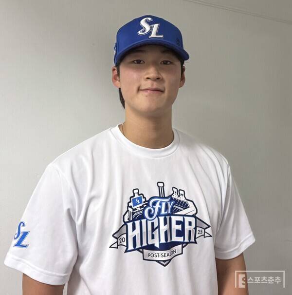 삼성 이호성이 9일 인천에서 열린 SSG와의 준PO 1차전을 마치고 취재진을 만났다. (사진=스포츠춘추 박승민 기자)