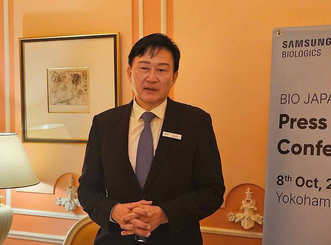 존림&nbsp;삼성바이오로직스 대표는 9일 일본 요코하마에서 열린 '바이오재팬 2025'에서 “일본 상위 10위권 제약사 4곳과 수주 계약을 완료했으며, 한 곳과는 막바지 협의를 진행 중”이라고 밝혔다./요코하마(일본)=염현아 기자