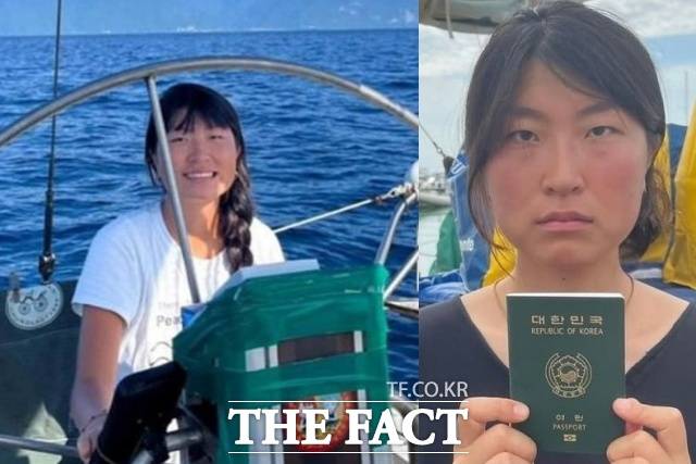 이스라엘군에 나포된 선박에 탑승 중이던 한국 국적 활동가 김아현 씨. /강정친구들 인스타그램 캡처