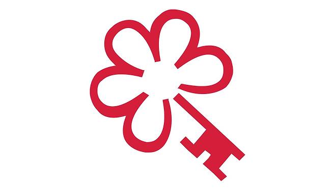 미쉐린 가이드 '키 셀렉션'의 로고. 식당이 아닌 호텔을 평가하는 만큼 로고에 열쇠가 그려져있다./미쉐린가이드