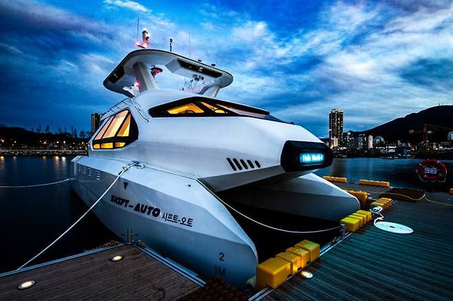 삼성중공업이 공개한 완전 자율운항 연구선박 시프트 오토.ⓒ삼성중공업