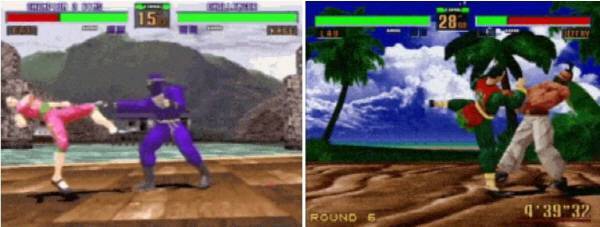 강력한 공중 콤보의 향연.. 실제 대회때에도 이런 수준의 공방이 계속 이어졌다.