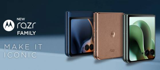 모토로라의 폴더블 스마트폰인 '레이저' 시리즈. 사진 모토로라 홈페이지 캡처