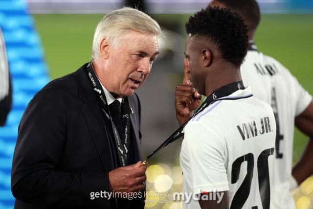 안첼로티 감독과 비니시우스/게티이미지코리아