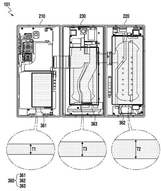 갤럭시 트라이폴드 특허 관련 이미지. (사진=KIPRIS) *재판매 및 DB 금지