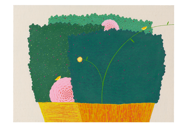 숨바꼭질-꿈꾸는 겁쟁이, 72.7x53cmMixed media, 2025