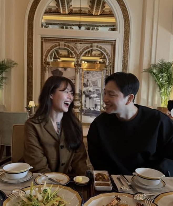 송지은과 박위. 사진ㅣ박위SNS