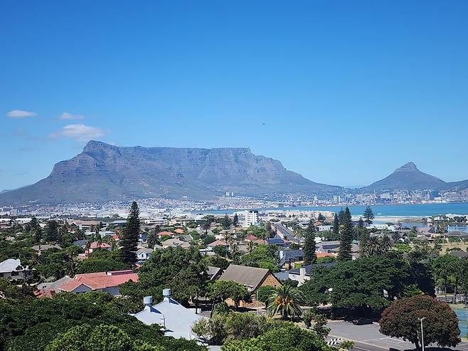 2025년 1월 1일 테이블마운틴과 라이언헤드 전경 [촬영 유현민]