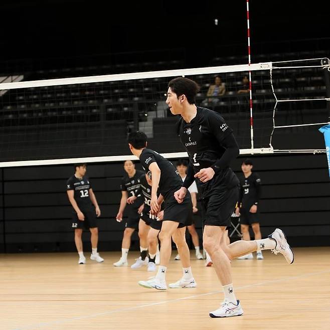 일본 전지훈련 중인 허수봉 [현대캐피탈 배구단 제공. 재판매 및 DB 금지]