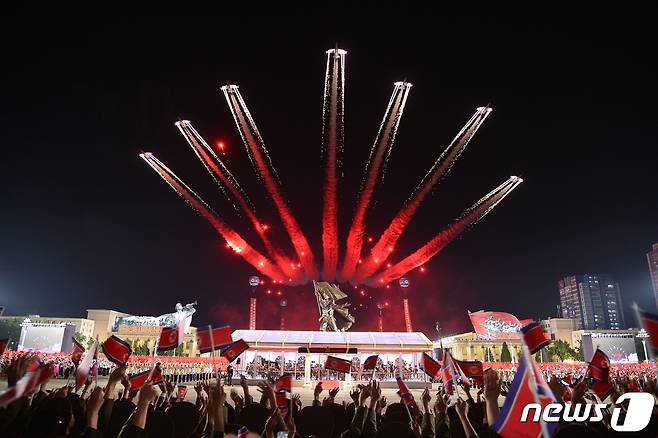 (평양 노동신문=뉴스1) = 북한 열병식 자료사진. [국내에서만 사용가능. 재배포 금지. DB 금지. For Use Only in the Republic of Korea. Redistribution Prohibited] rodongphoto@news1.kr