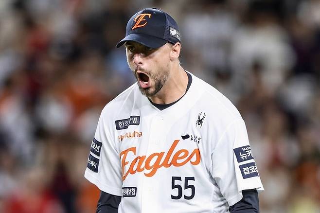 와이스가 포효하고 있다. 사진 | 한화 이글스