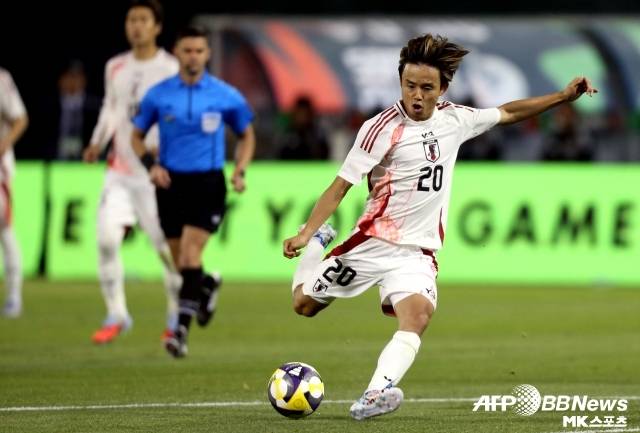 일본 축구 대표팀 간판스타 쿠보 타케후사. 사진=AFPBBNews=News1