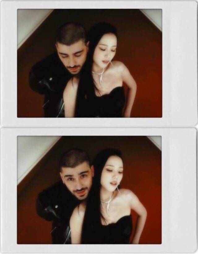 블랙핑크 지수와 팝 가수 제인(ZAYN). /지수 소셜미디어