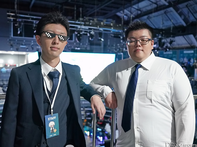 '이터널 리턴 마스터즈' 중계를 위해 한국을 찾은 '쿄쿠인' 캐스터와 '카쿠니' 해설.