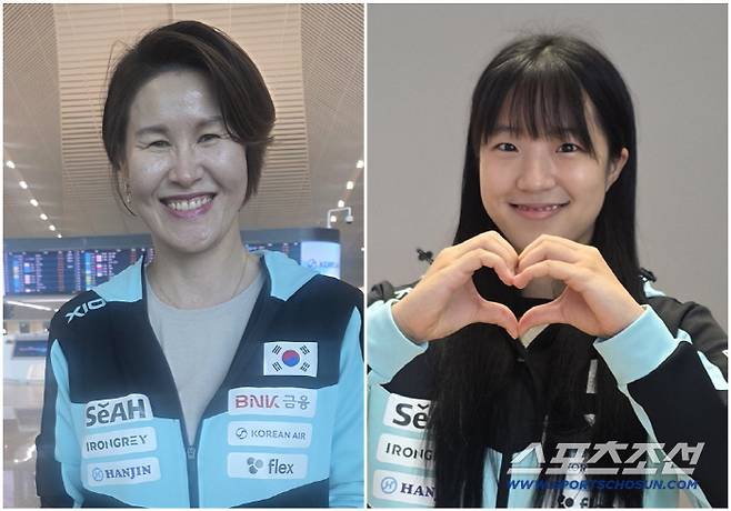 석은미 여자탁구 대표팀 감독과 신유빈.