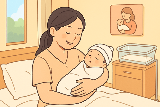 산후조리원, 임신, 출산 키워드로 생성AI가 그린 이미지. [챗GPT]