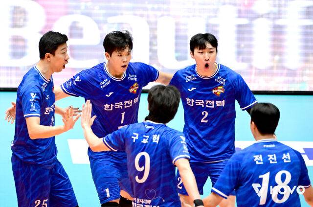 한국전력 선수들./KOVO