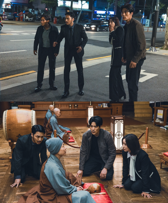 '중간계'는 이승과 저승 사이 중간계에 갇힌 사람들과 그 영혼을 소멸시키려는 저승사자 간의 추격 액션 블록버스터다. /㈜포엔터테인먼트