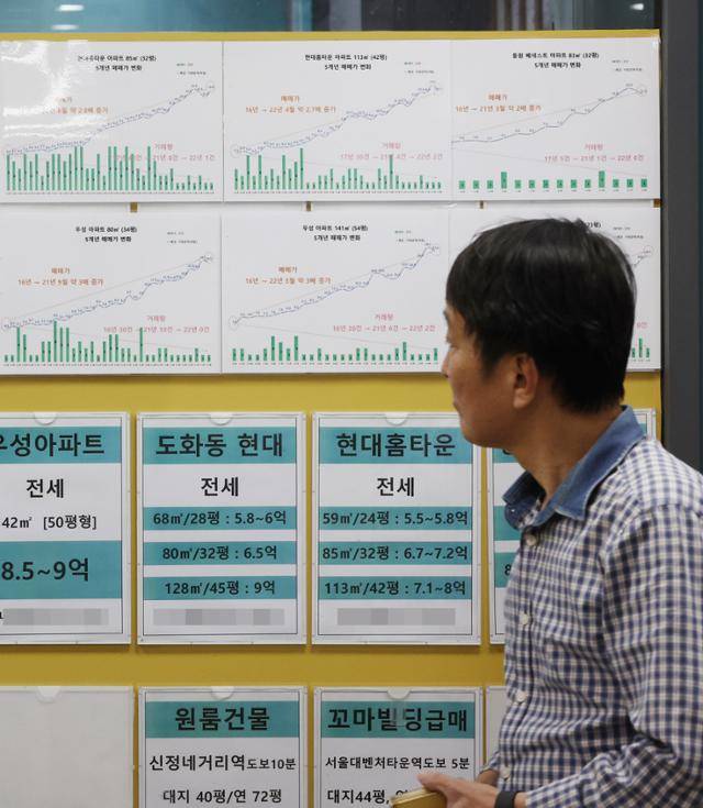 서울 마포구 한 부동산중개업소 모습. 연합뉴스