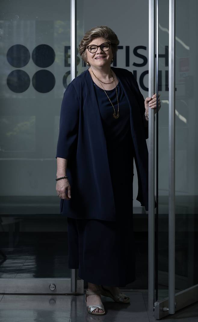 Sarah Deverall, director of the British Council Korea, poses for a photo before an interview with The Korea Herald at the British Council Korea in Jung-gu, central Seoul, Oct. 1. (Im Se-jun/The Korea Herald)