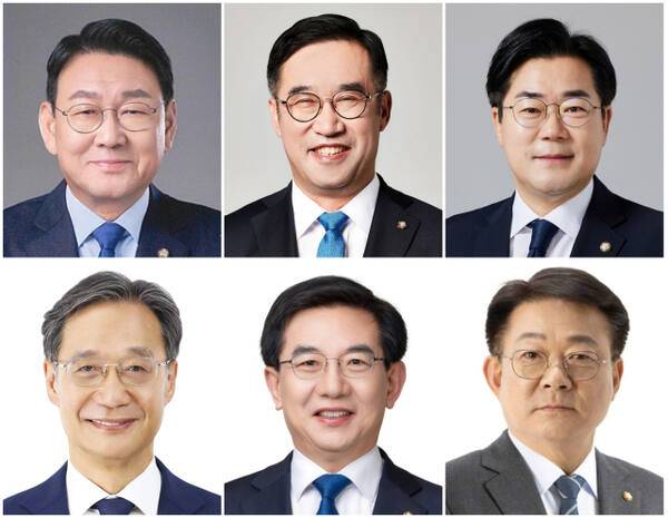 더불어민주당 현역 국회의원 중 인천시장 후보군. 선수 및 가다가순으로 3선의 김교흥(서구갑), 맹성규(남동갑), 박찬대(연수갑) 국회의원, 유동수(계양갑), 재선의 정일영(연수을), 허종식(동·미추홀갑) 국회의원. 경기일보DB