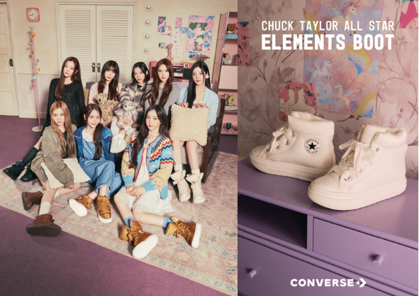컨버스(CONVERSE)가 걸그룹 하츠투하츠(HEARTS2HEARTS)와 함께한 2025년 겨울 시즌 새로운 캠페인을 론칭했다.