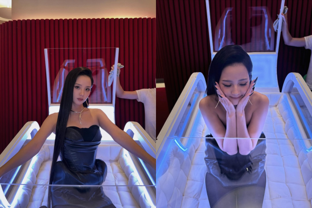 블랙핑크 지수가 뮤직비디오 비하인드 컷을 공개했다. / 지수 인스타그램